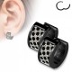 PAIRE BOUCLES D'OREILLES POUR HOMME ADO TIGE FERMOIR ACIER RONDE ZIRCON DIAMS SWAROVSKI BLANC 5mm NEUF