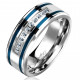 BAGUE BIJOU HOMME ADO ANNEAU ACIER NEUVE BIBLE PRIERE NOTRE PERE