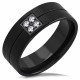 BAGUE BIJOU HOMME ADO ANNEAU ACIER NEUVE BIBLE PRIERE NOTRE PERE