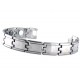 BRACELET GOURMETTE POUR HOMME ADO EN ACIER CERAMIQUE MAGNETIQUE AIMANT AIMANTE NEUF 205