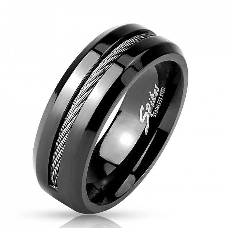 BAGUE BIJOU HOMME ADO ANNEAU ACIER NEUVE BIBLE PRIERE ...